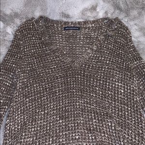 Brown knit sweater